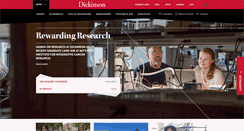 Desktop Screenshot of dickinson.edu