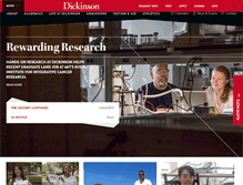 Tablet Screenshot of dickinson.edu