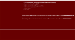 Desktop Screenshot of banner.dickinson.edu