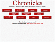 Tablet Screenshot of chronicles.dickinson.edu