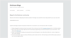 Desktop Screenshot of blogs.dickinson.edu