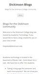 Mobile Screenshot of blogs.dickinson.edu