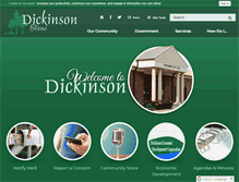 Tablet Screenshot of ci.dickinson.tx.us